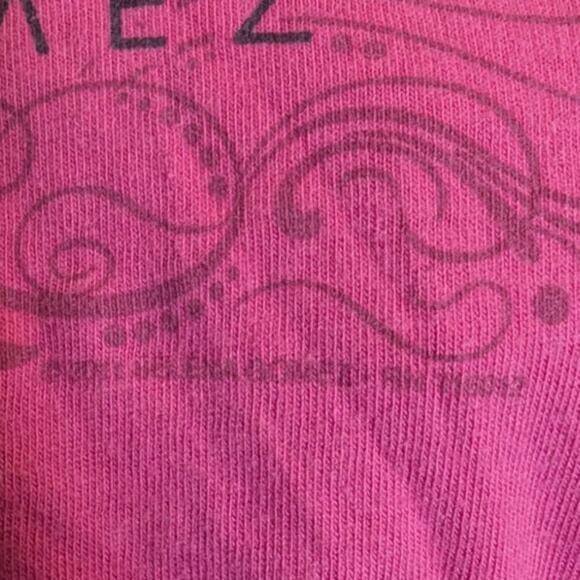 Rare Selena Gomez Tour Tee Who Says You're Not Perfect 2011 Pink Shirt - Picture 5 of 6